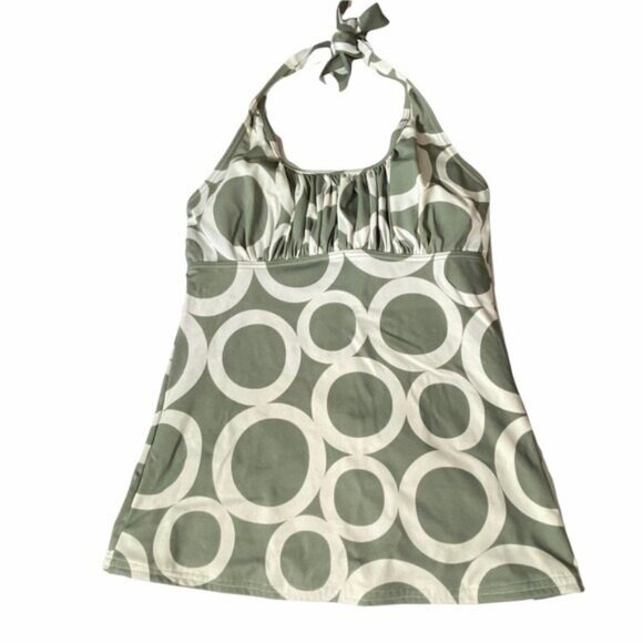 Modbe Modest Swim halter Tankini Mermaid Top Medium - Picture 4 of 12